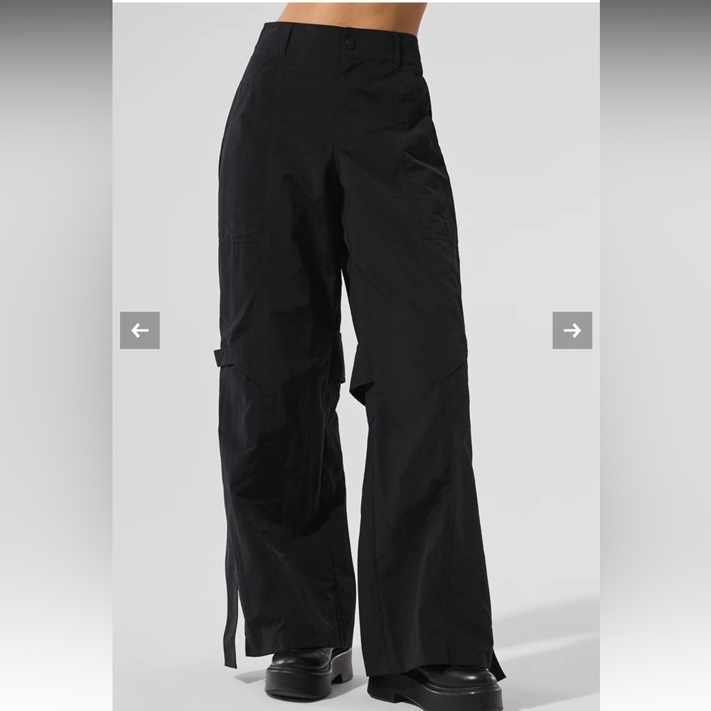 ALO Yoga High-Waist Voyager Trouser XS Black NWT